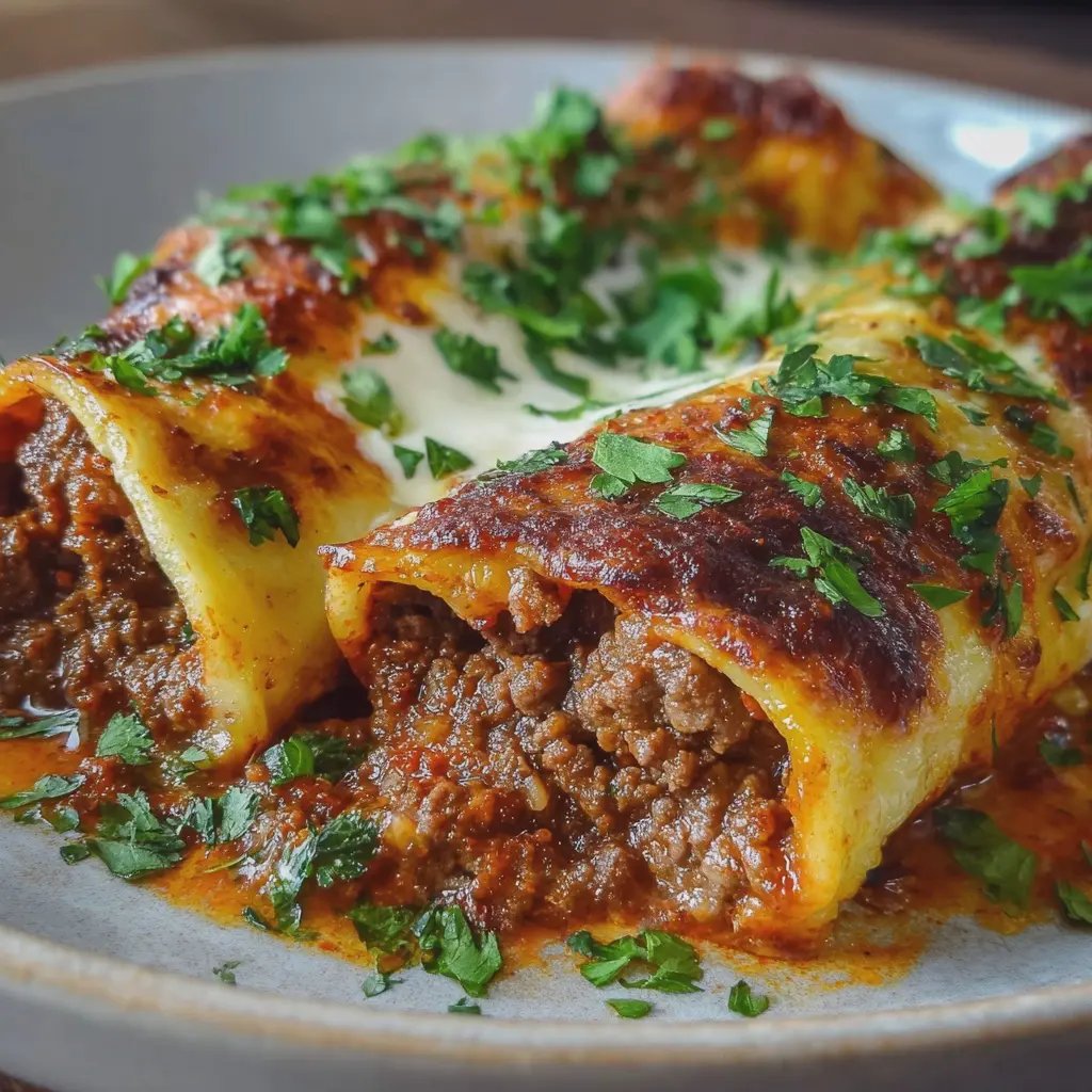 Canelones de Carne Picada