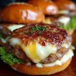 Hamburguesas de Carne con Mantequilla de Ajo y Queso