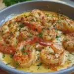 Camarones cremosos con mantequilla de ajo a la sartén 🍤🧄