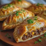 Empanadas Chinas de Hojaldre con Carne de Res