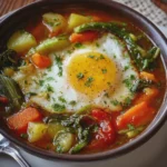 Sopa de Verduras con Huevo