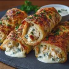 Rollitos Crujientes de queso, pollo y espinaca: la mejor receta casera