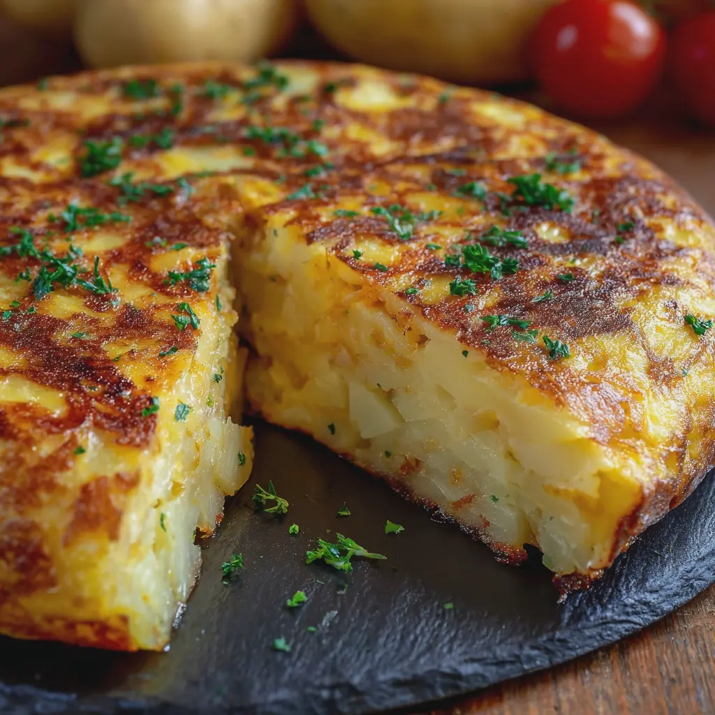 Tortilla de Patatas Gratinada