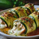 Rollitos de Calabacín Rellenos de Pavo y Queso