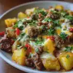 Carne Picada con Papas y Queso