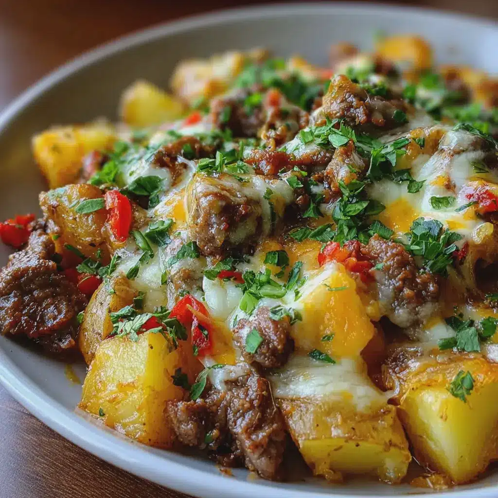 Carne Picada con Papas y Queso