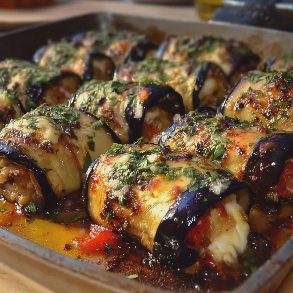 Rollitos de Berenjena al Horno