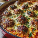 Albóndigas Italianas al Horno con Queso