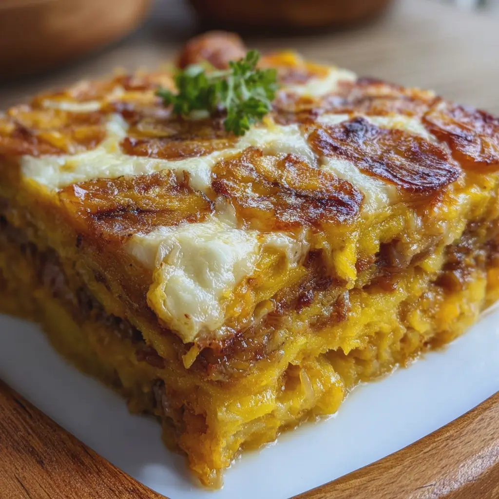 LASAÑA DE PLÁTANO