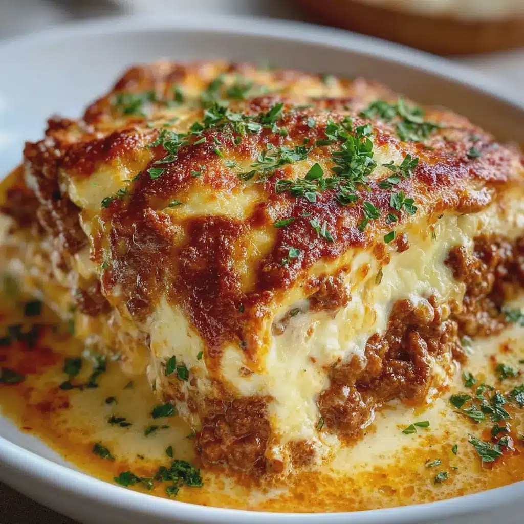 Lasaña Casera de Carne y Queso Gratinado