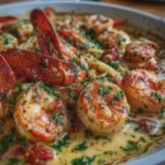 Alfredo cremoso de camarones, langosta y vieiras 🍤🦞