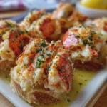 Bocaditos de Langosta con Mantequilla de Ajo