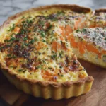 Quiche de salmón y Boursin