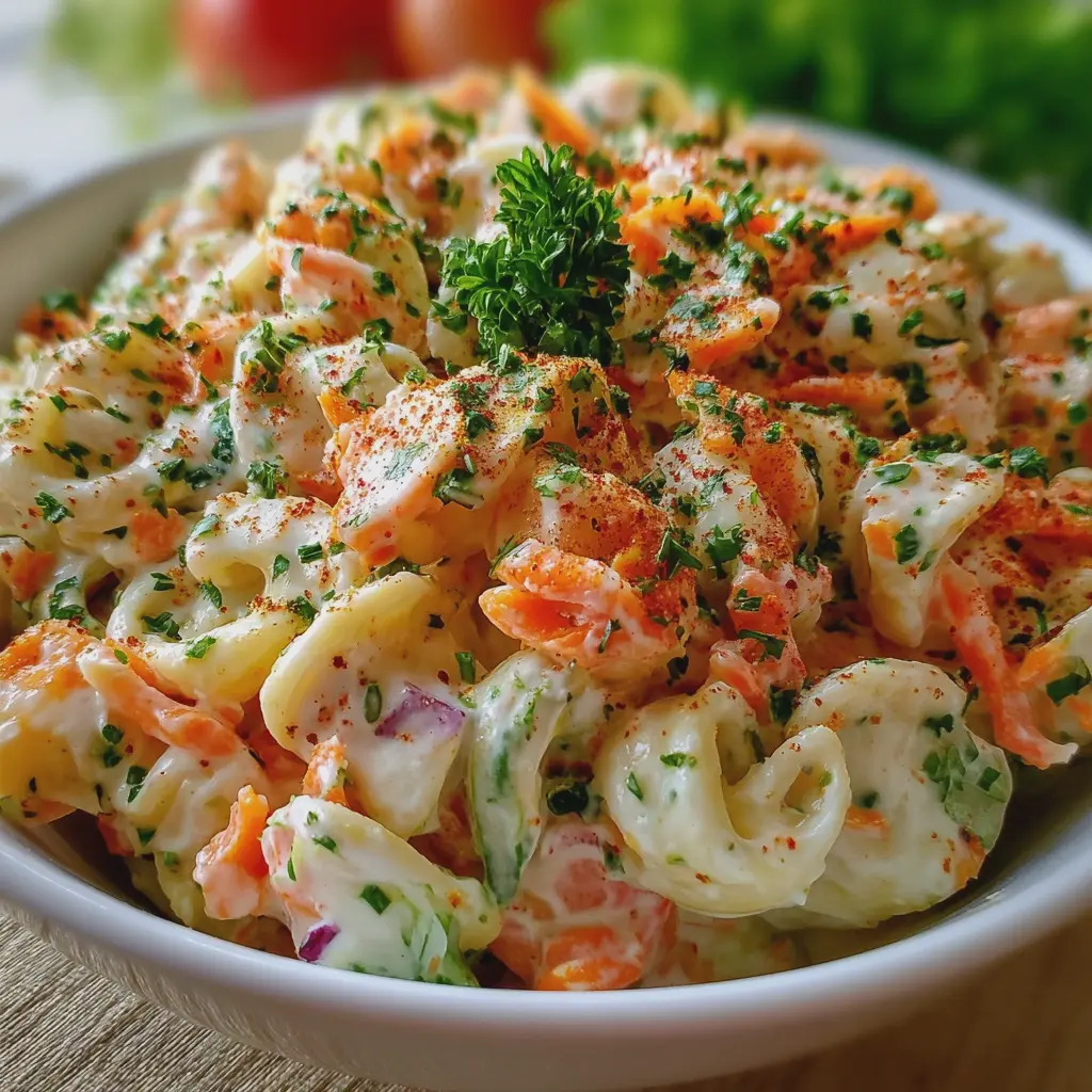 Ensalada Cremosa de Coditos zanahoria🥕