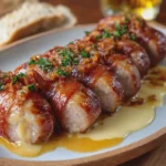 Salchichas Envueltas en Tocino con Salsa Cremosa