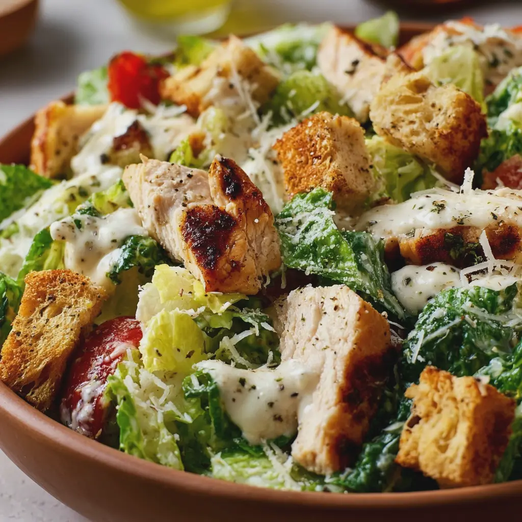 ENSALADA CÉSAR CON POLLO