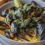 Mejillones en salsa cremosa