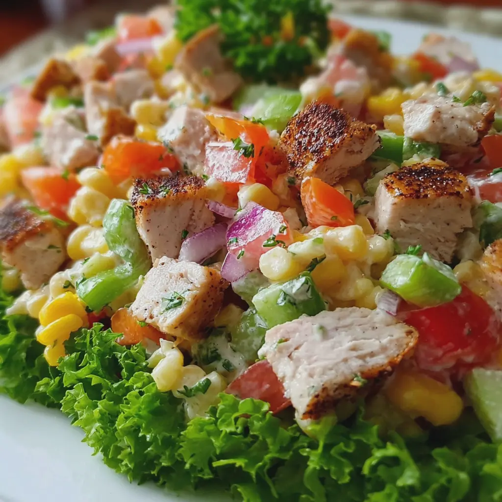 ENSALADA DE CODITO CON POLLO