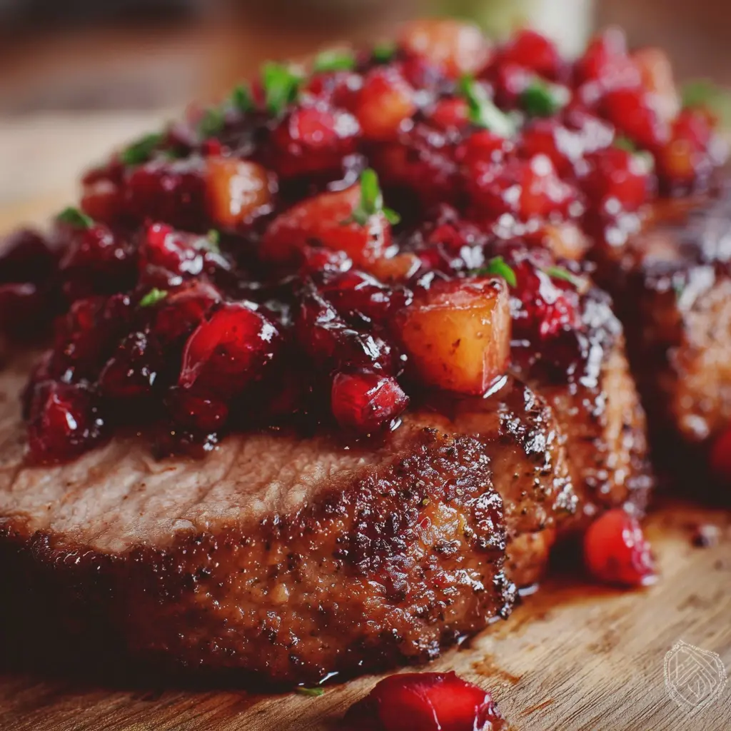 Lomo de Res con Salsa de Frutos Rojos