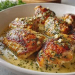 Pollo con Mantequilla de Ajo y Hierbas