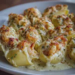 Conchas de Pasta Rellenas de Camarones Cremosos