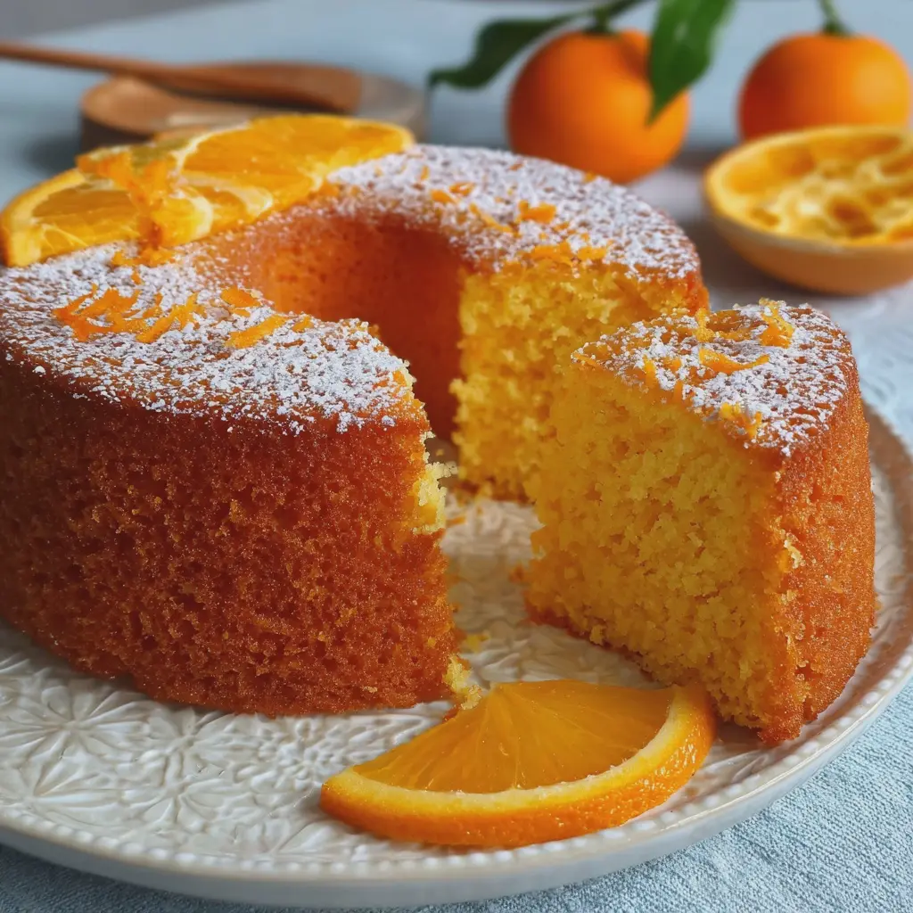 Bizcocho de naranja súper esponjoso