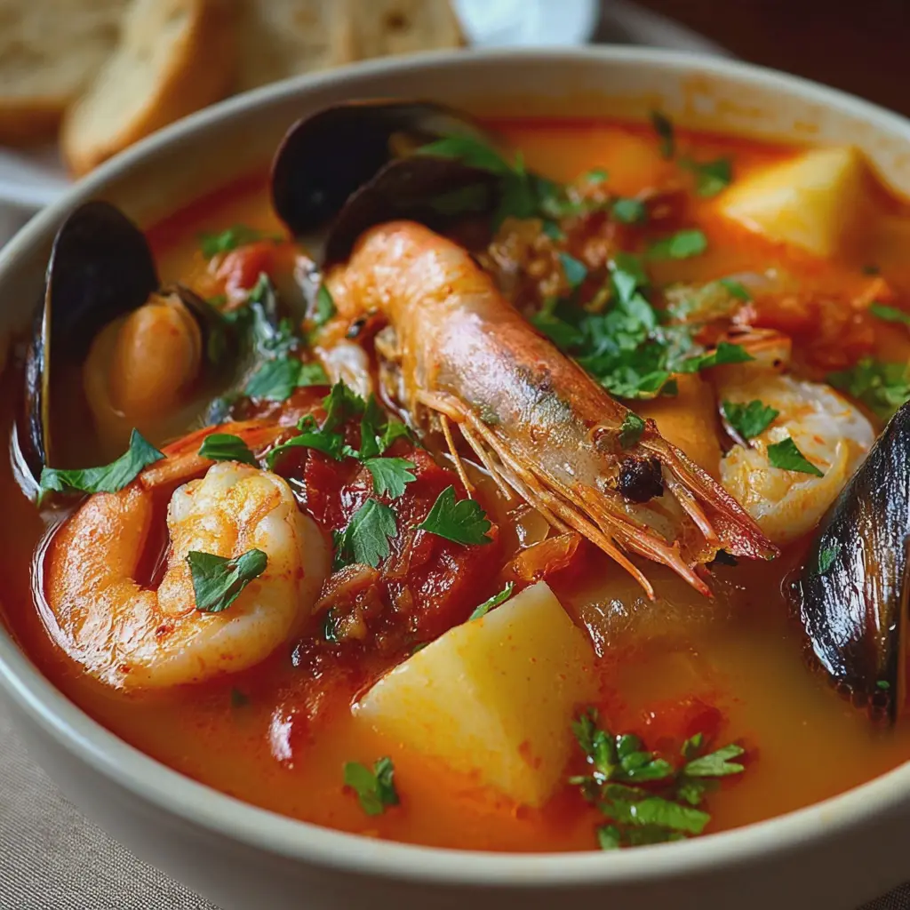 Sopa Española de Mariscos
