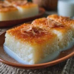 Postre de yuca con leche de coco