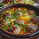 Caldo de Albóndigas Casero