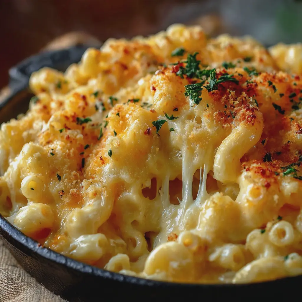 Macarrones con queso cremosos