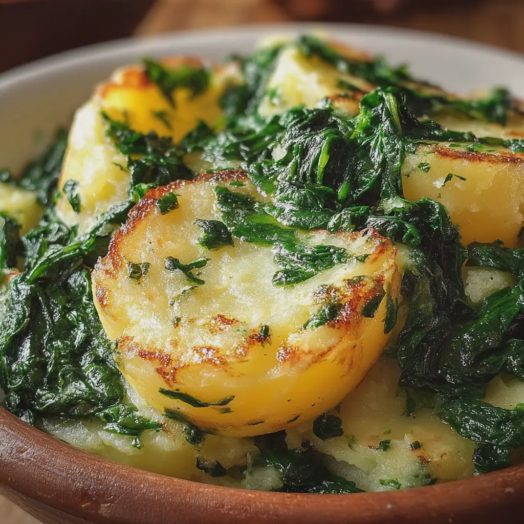 Puré de Patatas con Espinacas