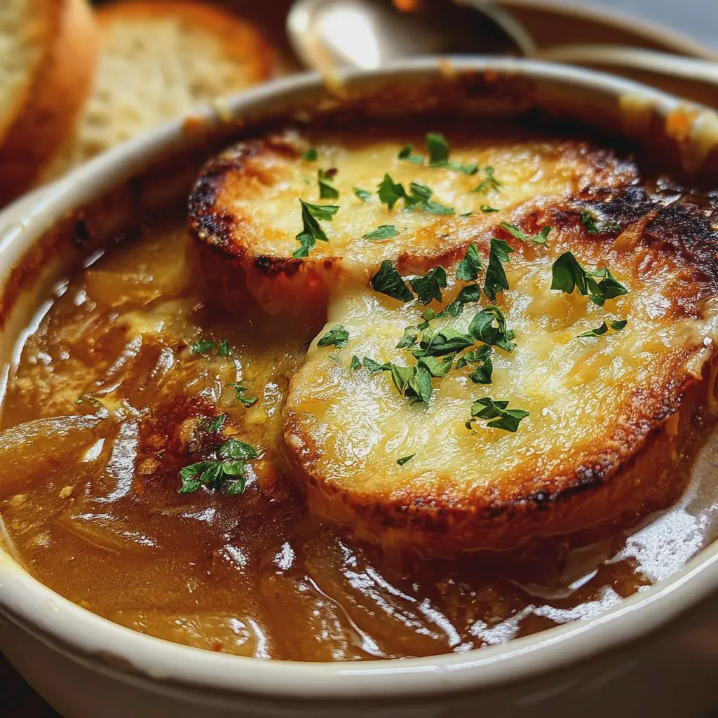 Sopa de ajo francesa