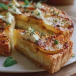 Tarta salada de patata y queso
