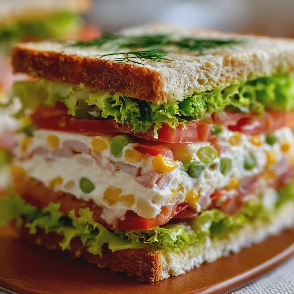 Sandwichón: El Pastel Frío Salado Perfecto
