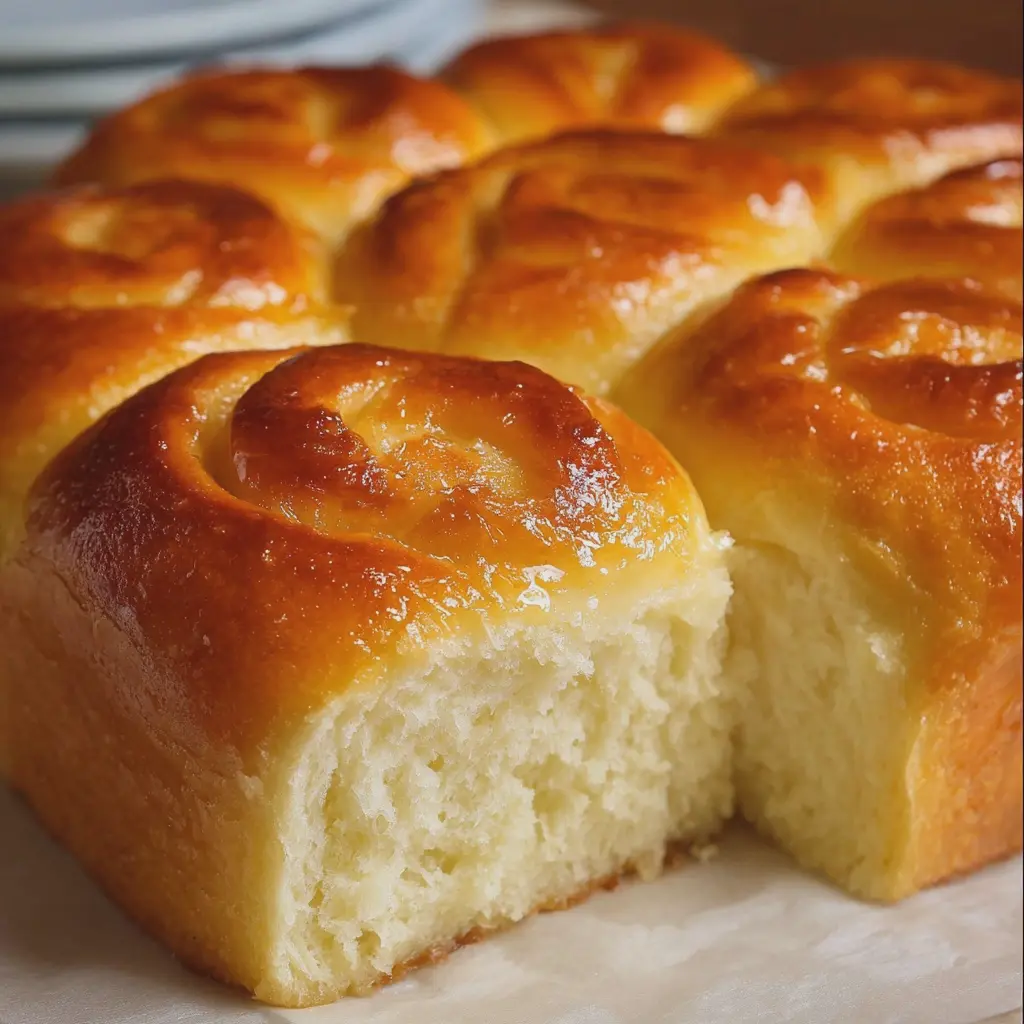 Rolls de crema pastelera bien tiernos y esponjosos