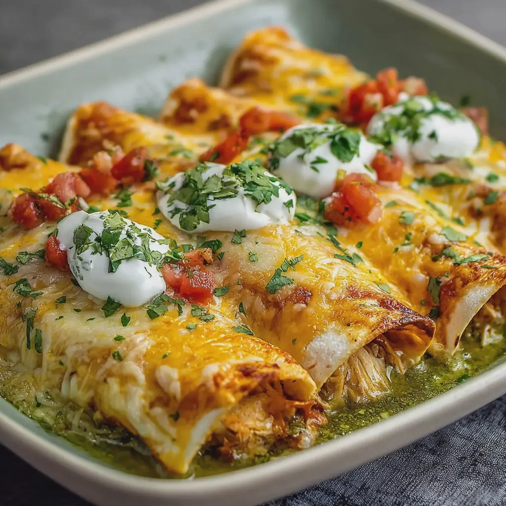 Enchiladas suizas cremosas