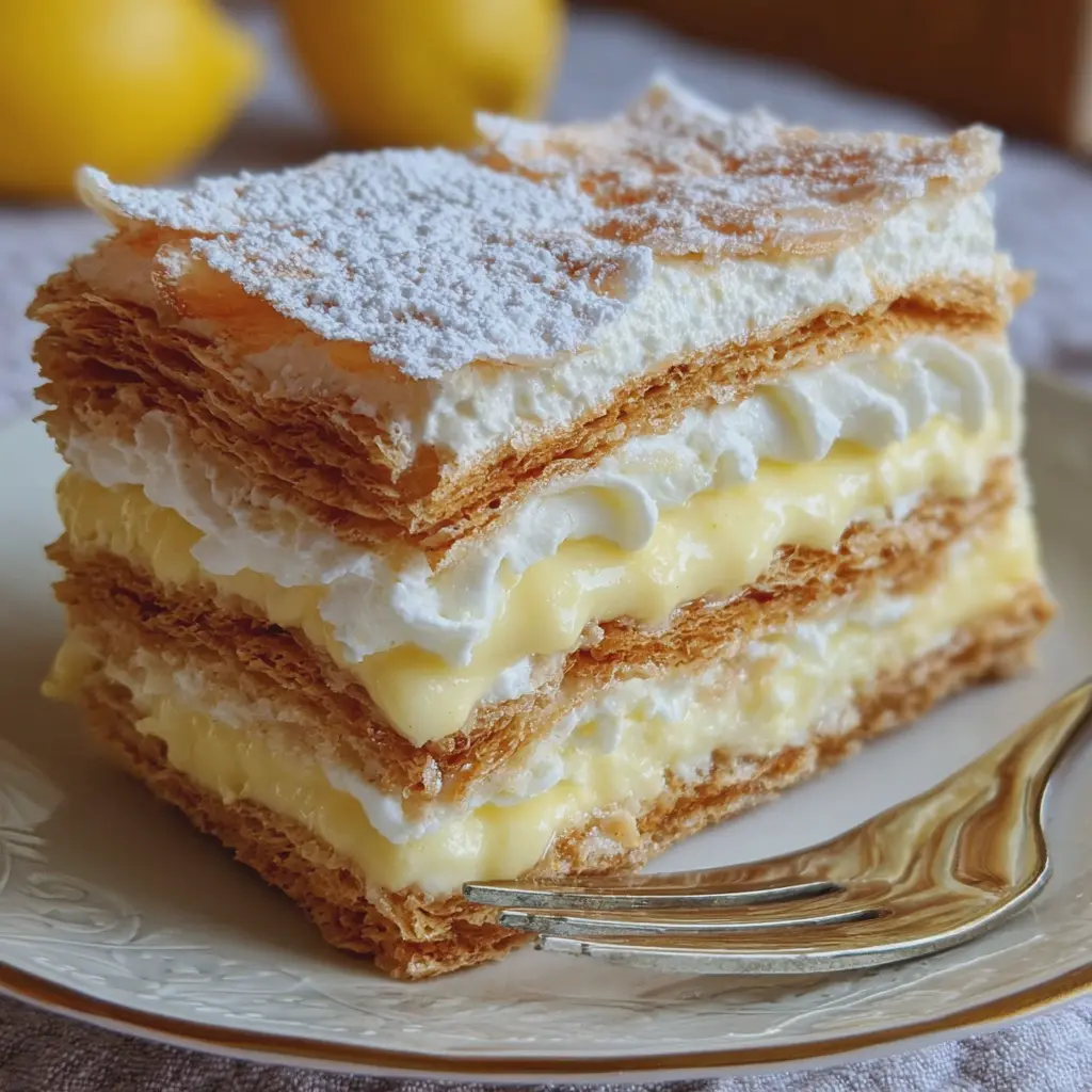 Milhojas con Crema de Limón