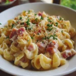 Macarrones con Jamón de Pavo y Crema