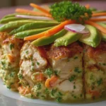 Pastel Frío de Pollo con Aguacate y Zanahoria