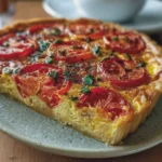 Quiche de atún y tomate