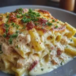 Lasaña de pollo Alfredo